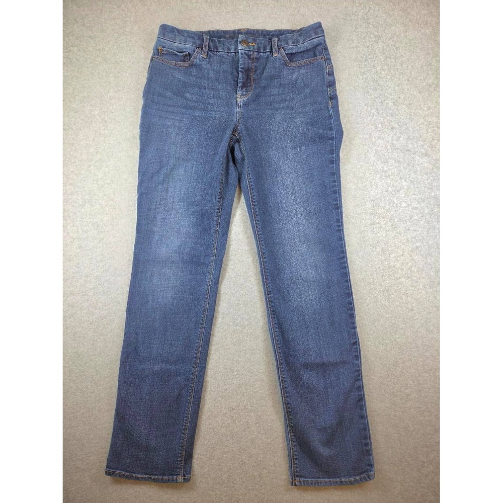 Chaps Womens SO LIFTING Slim Leg Jeans Blue Medium Wash Size 0 Regular Stretch